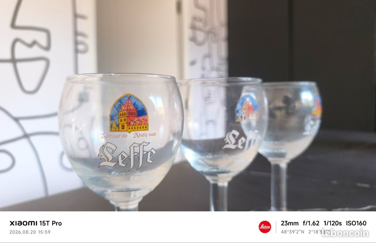 Verres à bière leffe trois (image 3)