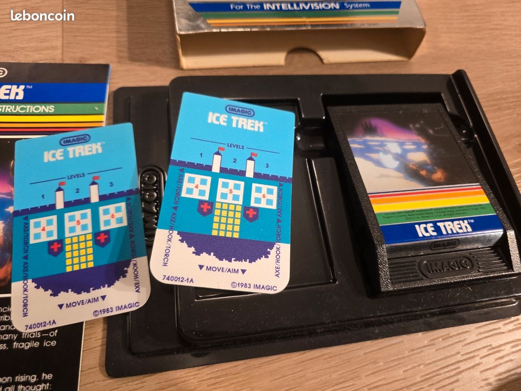 Jeu New Ice Trek Pour Intellivision - Ancienne Console - Éditeur Imagic - Sous-genre Tennis
