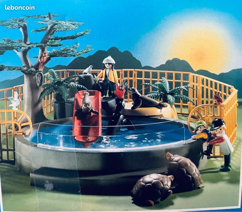 Boîte playmobil vintage 3650 de 1984 aquarium otaries phoques tortues (image 4)