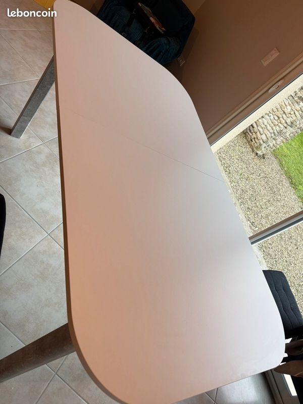 Table TOLEDO Gris béton 160/200 (image 1)