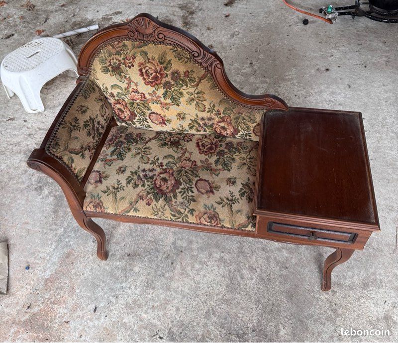 Chaise bois vintage (image 1)