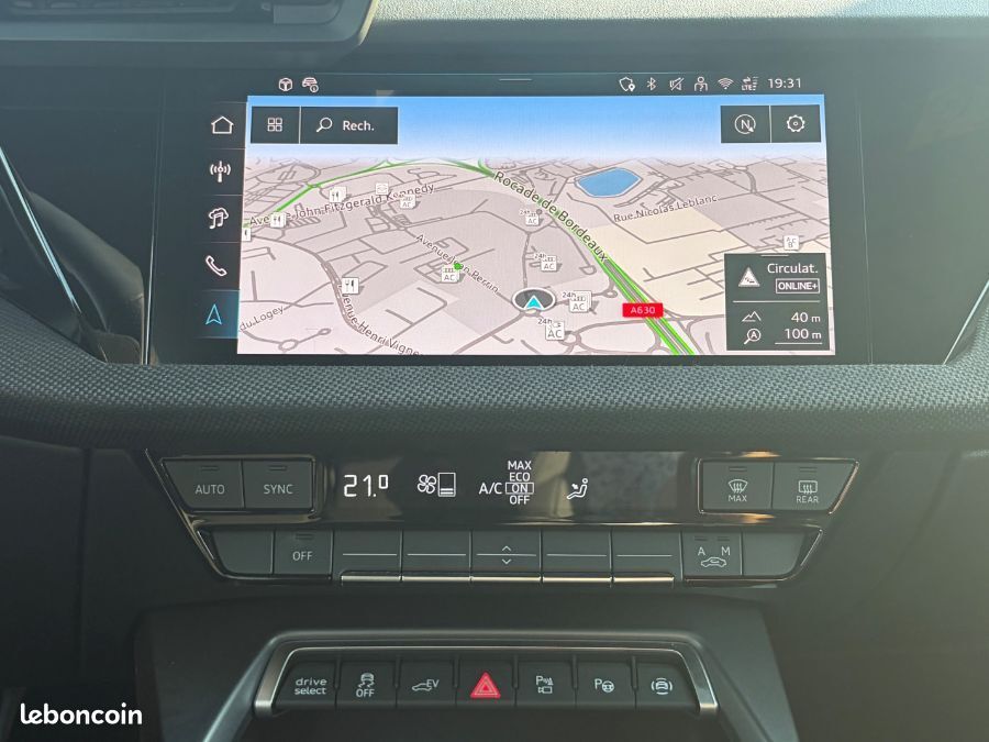 Audi A3 sportback IV New 40 TFSIe 204 25.7kWh S tronic S line 142Kms Elect. WLTP Key Less Hayon EL (image 8)