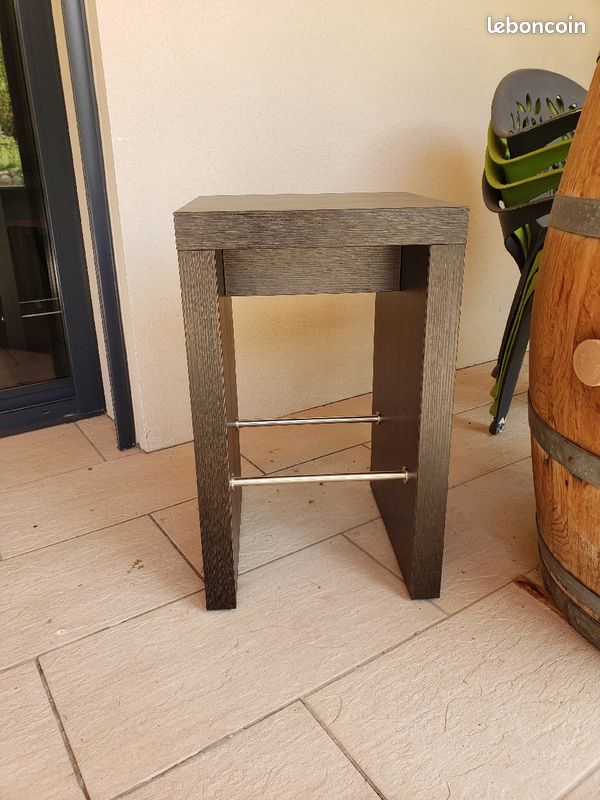 Tabourets laminés wengé (image 1)