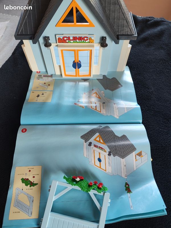 Plaque / Base Playmobil Clinique Vétérinaire 4343 - Pièce Détachée