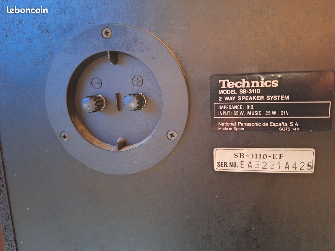 Paire d'enceintes Technics SB-3110 (image 5)