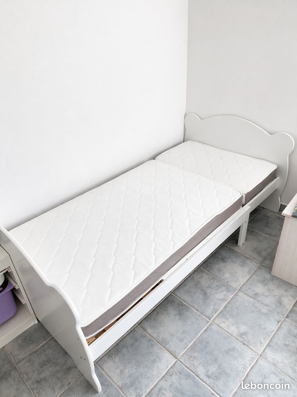 Lit enfant évolutif avec matelas vertbaudet (image 1)