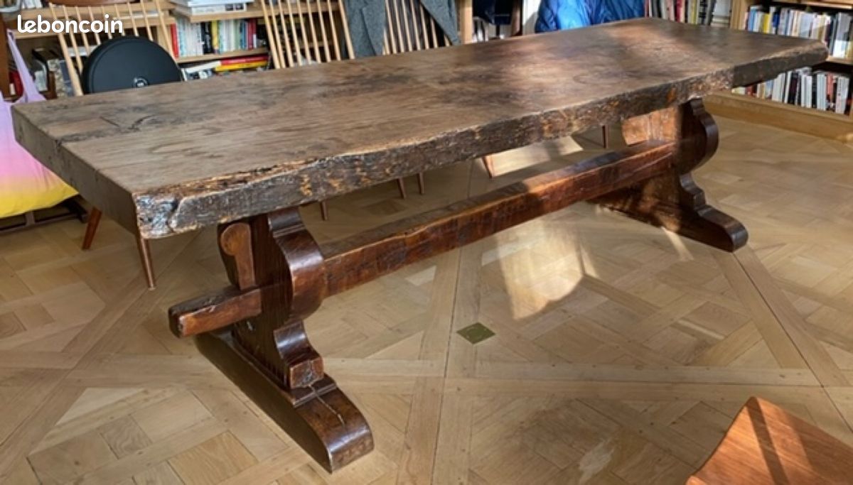 Très grand table de ferme en chêne (image 6)