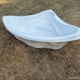 Baignoire d'angle résine polyester (image 4)