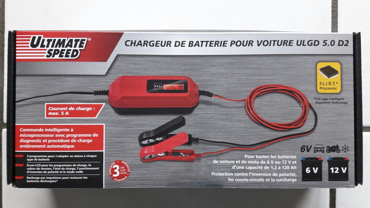 ULTIMATE SPEED® Chargeur de batterie pour voiture avec…