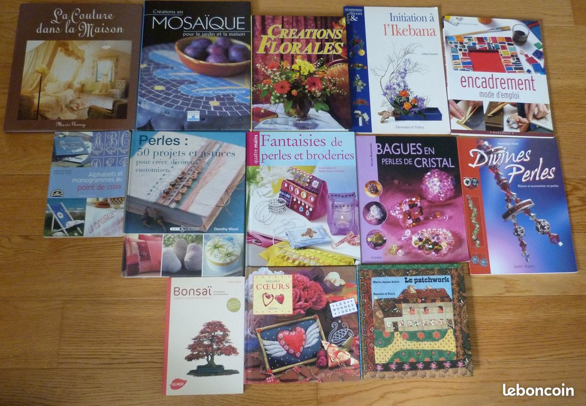 Livres Loisirs Créatifs Mosaïques, Perles, Point de Croix, Créations Florales, Patchwork... (image 1)