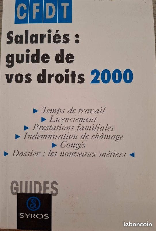 CFDT - Salariés, guide de vos droits 2000 (image 1)