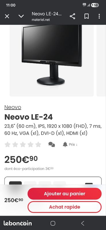 Écran de remplacement pour interrupteur Écrans LCD pour Switch HAC-001