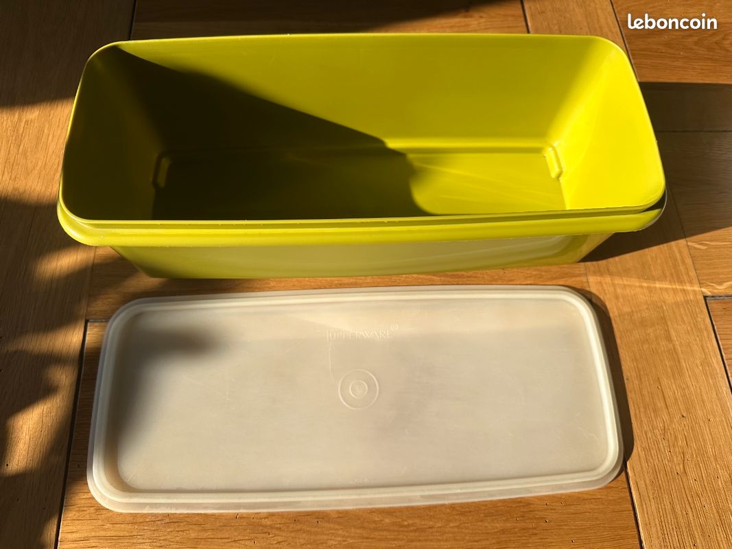 Tupperware Boîte de Conservation 1500ml Plastique Bleu 20x11cm