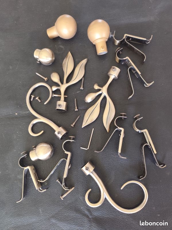 Lot support tringle pour rideaux (image 2)