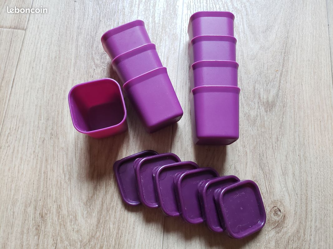 8 ramequins pots de yaourt ou a dessert micro vap' Tupperware