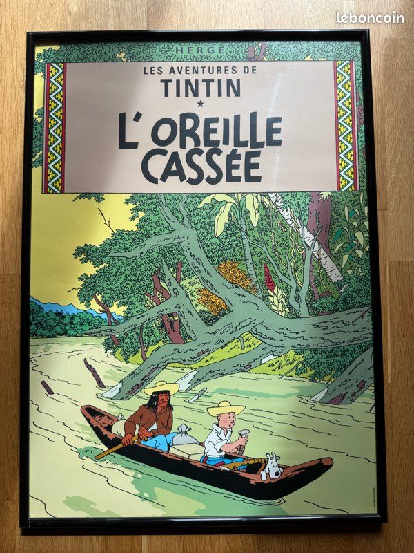 Rare BD Les Aventures De Tintin FR L'oreille Cassée Casterman 1966 B35