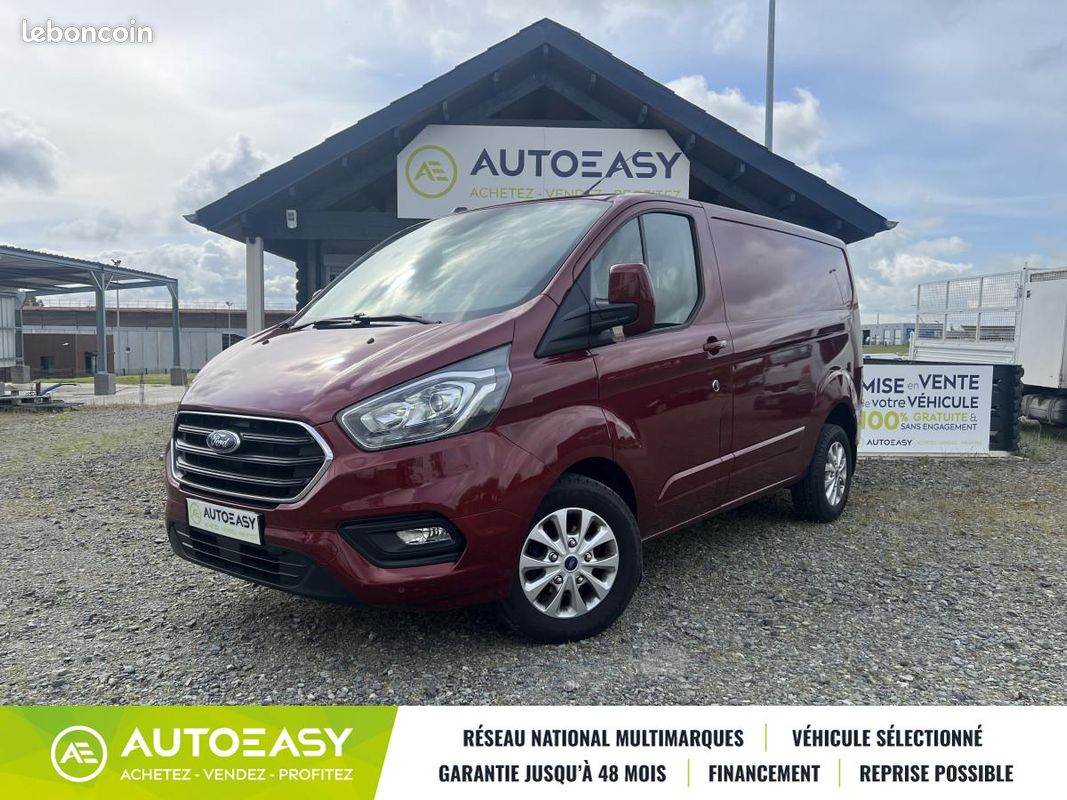 Ford TRANSIT CUSTOM FG L1H1 2.0 EcoBlue 130ch BVA / GPS / Climatisation / Garantie 6 mois (image 1)