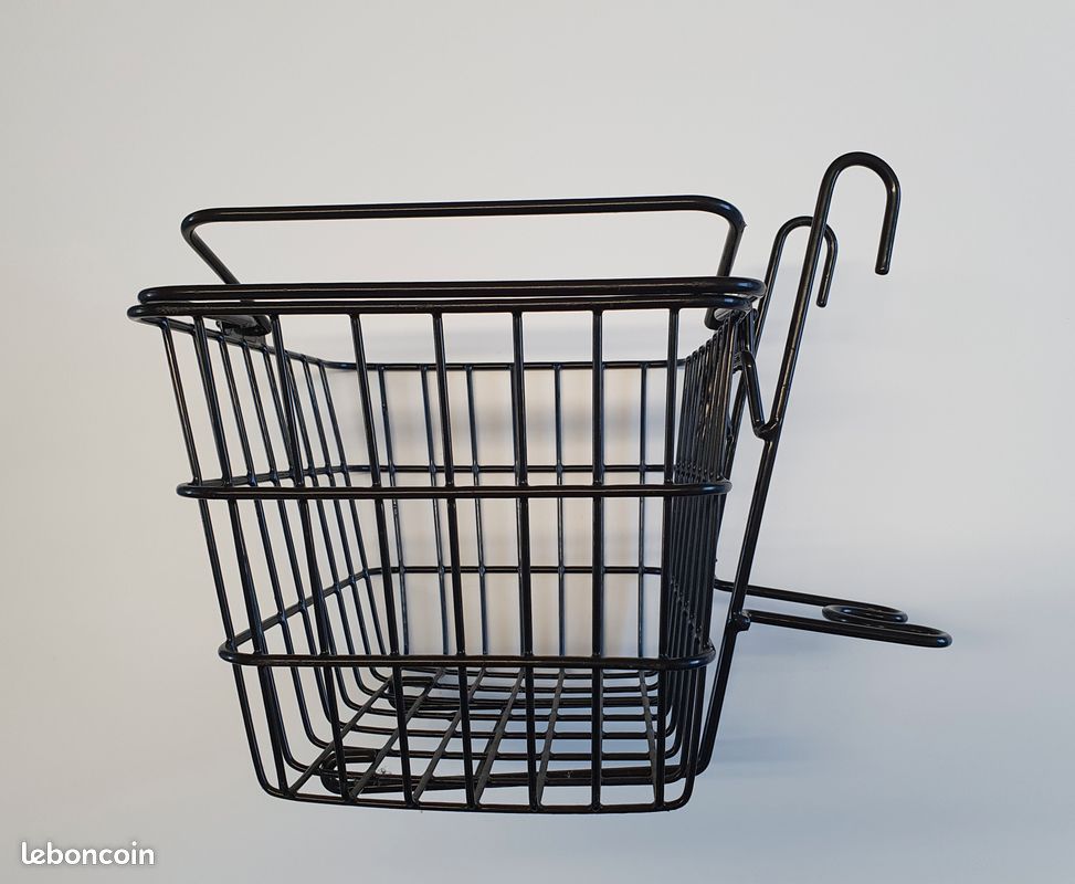 Panier Vélo Avant Métal Grande Capacité Détachable - Accessoires Shopping Et Rangement