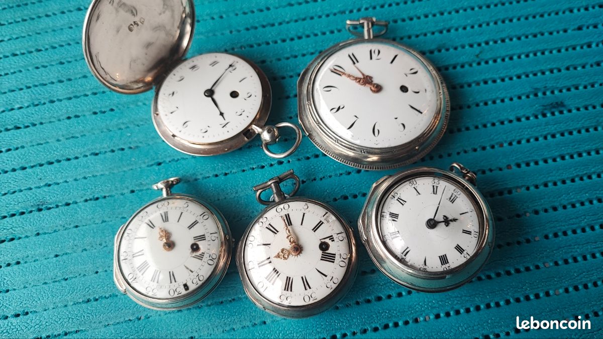 Cadran Ancien Pour Montre à Gousset Bombé émaillé - 38,90 Mm, Occasion, Sans Marque