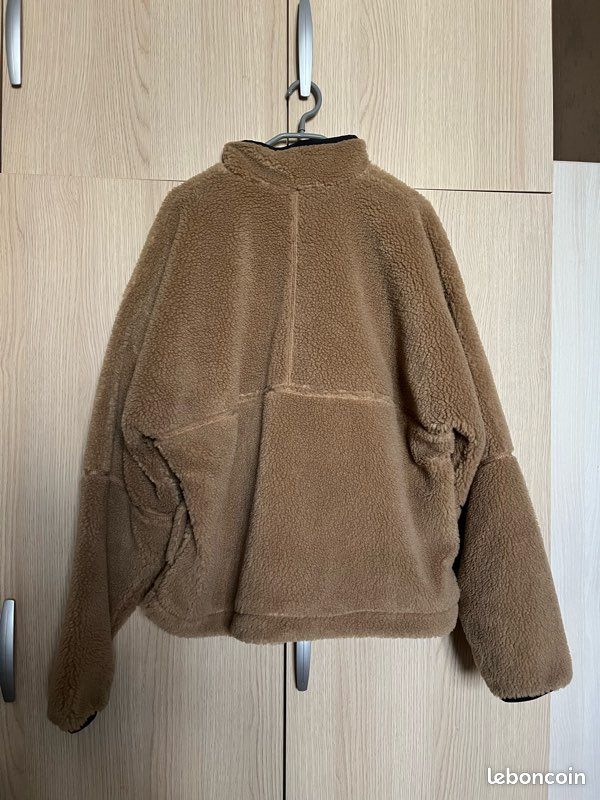 Magnifique veste polaire demi zip marron neuve / pas d’envoi (image 2)