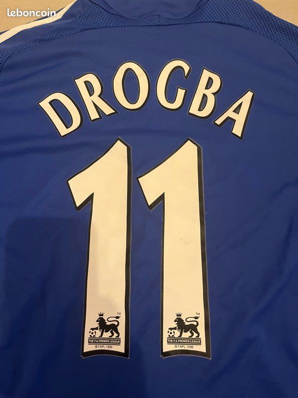 Maillot Chelsea 2005-2006 Domicile Drogba Taille L - Umbro - Très Bon état - Collector