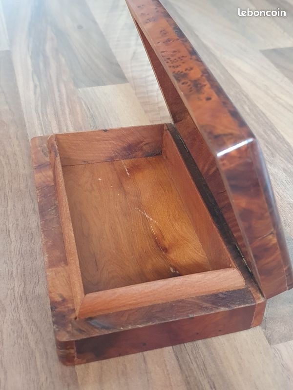 Boite loupe bois ancienne marqueterie (image 6)