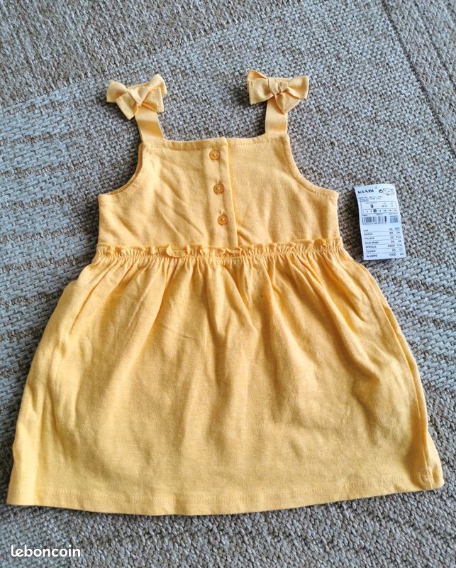 Lot vêtements Neufs été-bébé 9 mois- 100% coton biologique (image 2)