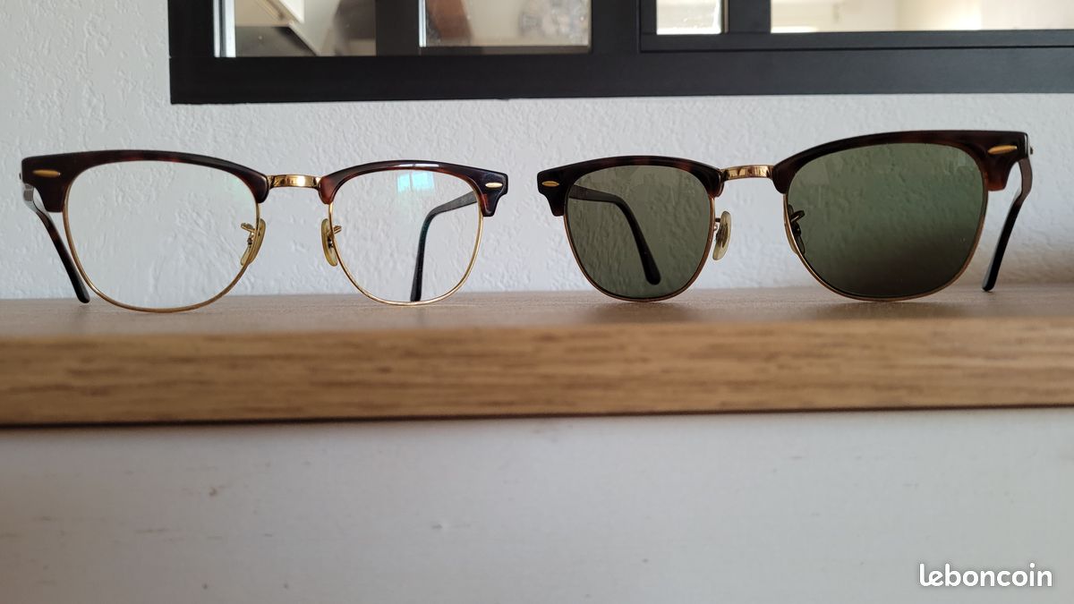 Raphaël Lunette Branche En Bois Montures Ray Ban Club Master