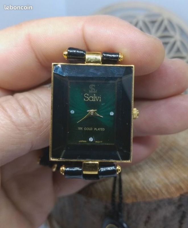 Montre mixte Salvi plaqué or Montres Bijoux
