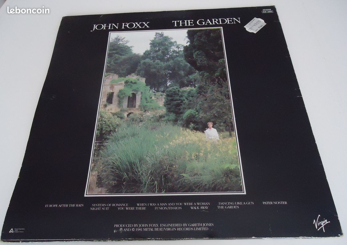 LP vinyle John Foxx - The Garden 1981 (image 2)