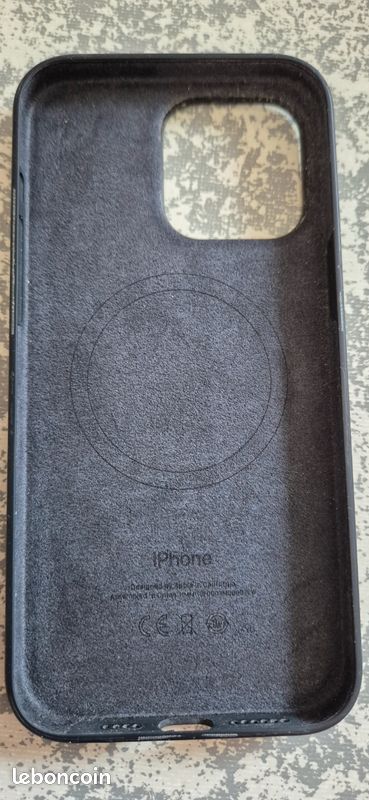 Coque silicone APPLE noir Iphone 15 Pro Max (image 2)