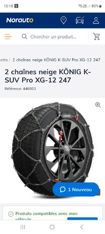 2 chaînes neige KÖNIG K-SUV Pro XG-12 247 - Norauto