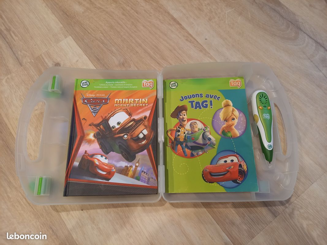 Ensemble leapFrog : stylo tag + malette + 2 livres - Jeux & Jouets