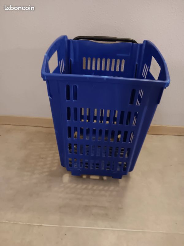 Panier a linge beu avec roulettes (image 1)