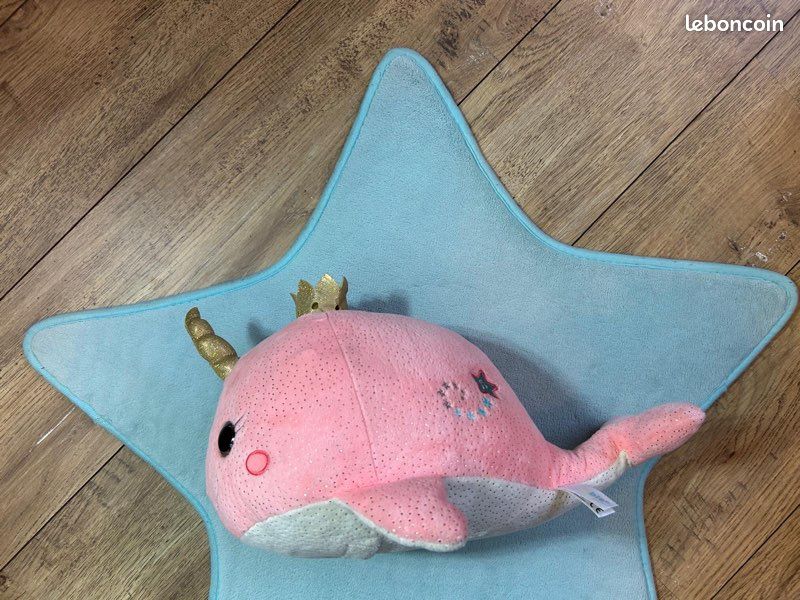 Grosse Peluche lumineuse Narval Bellabloo (image 1)