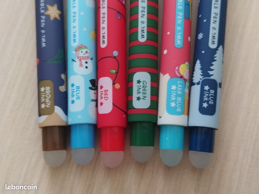 Lot 6 stylos effaçables édition Noël Neufs (image 5)