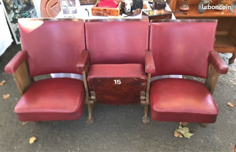 Sièges fauteuils de cinéma années 30/40 (image 1)
