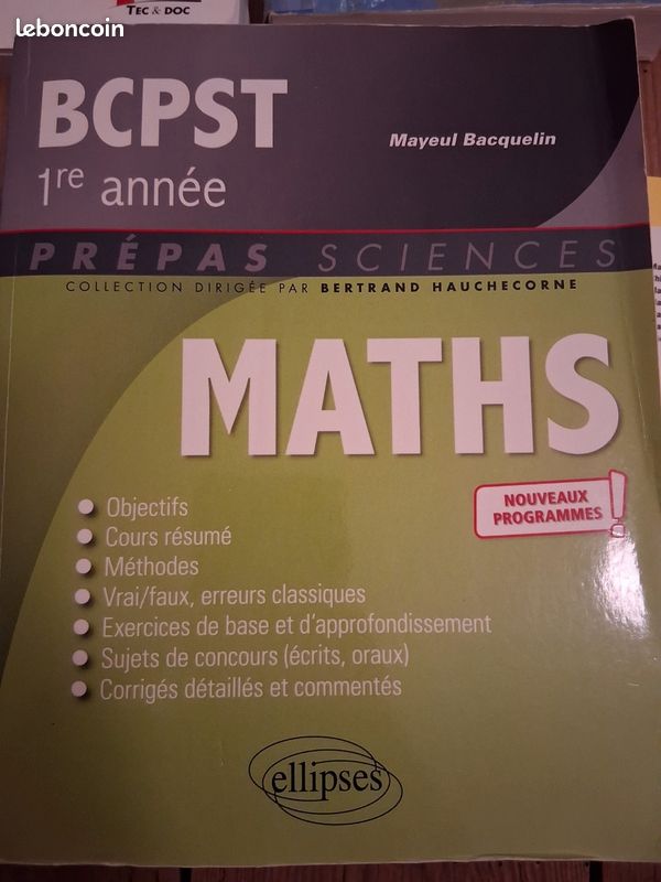 Livres prépa BCPST Maths Physique Chimie (image 12)