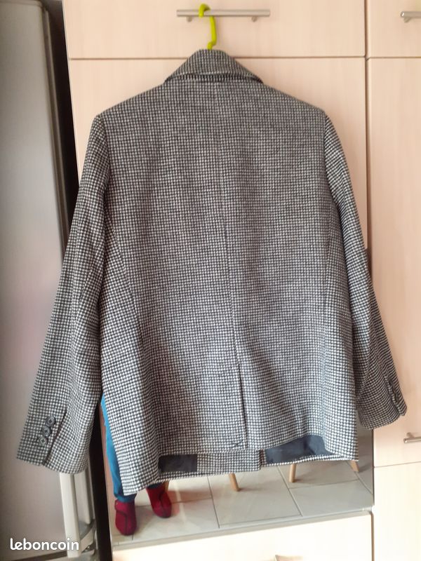 A vendre veste pied de poule noir et blanc (image 3)
