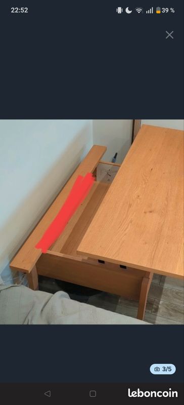 Table basse Alinea bois agosta (image 6)