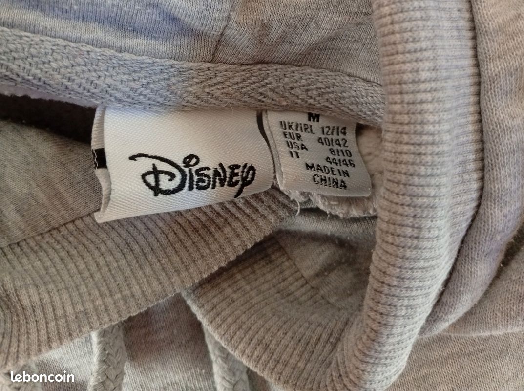 Sweat à capuche gris Minnie Mouse Disney – Taille M (40/42) (image 5)