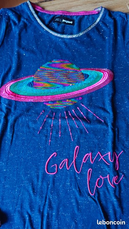 T shirt fille desigual 13 14 ans 158 164 cm (image 2)