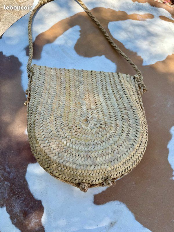 Sac à Besace En Paille Straw Satchel Round Trend – Tendance Rond