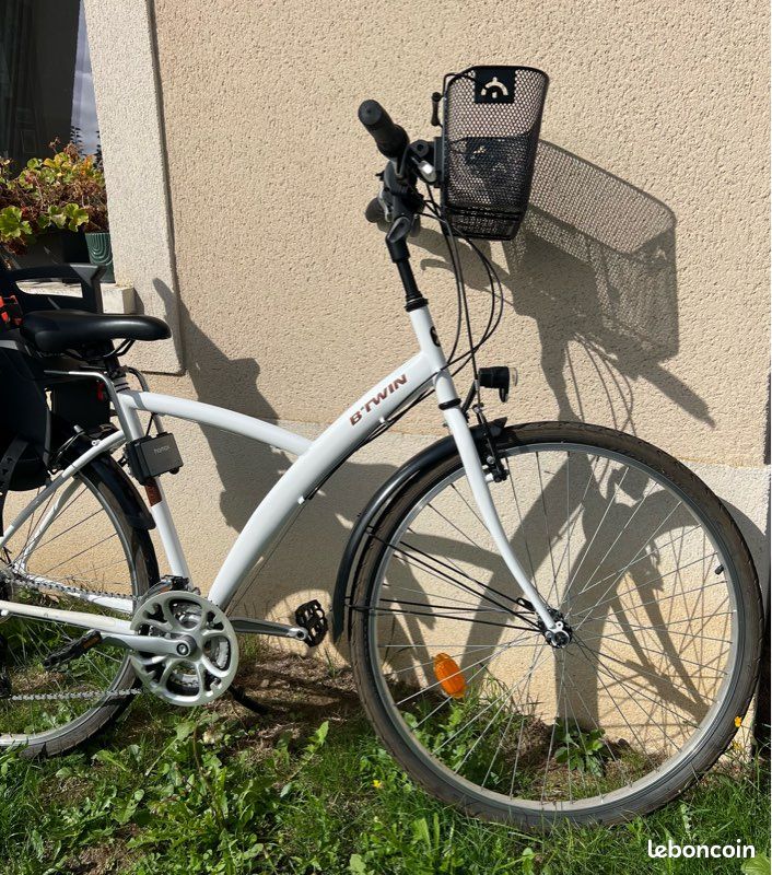 Vélo adulte + siège enfant + panier + béquille (image 9)
