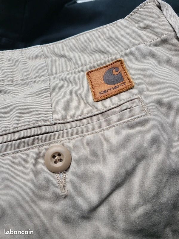 Pantalon beige carharrt (image 3)