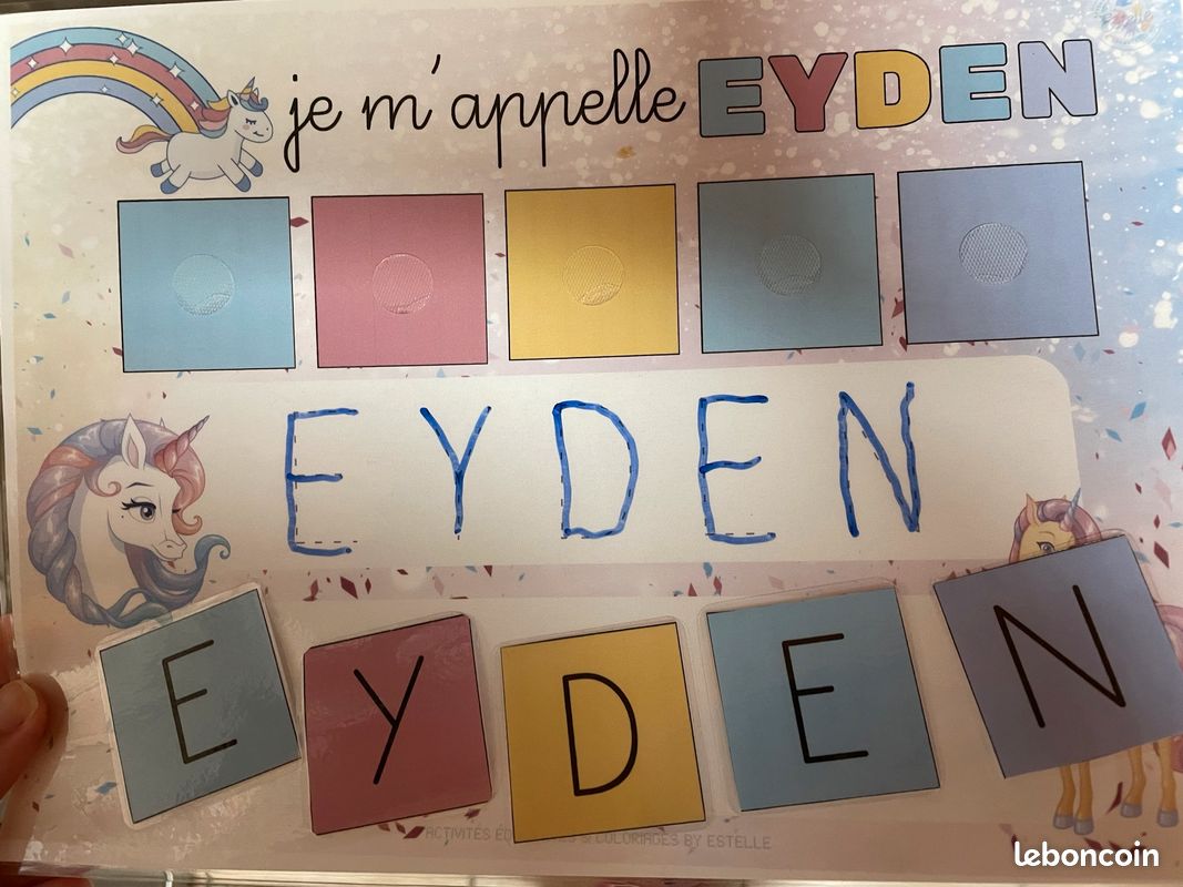 Affiche apprendre écrire son prénom (image 1)