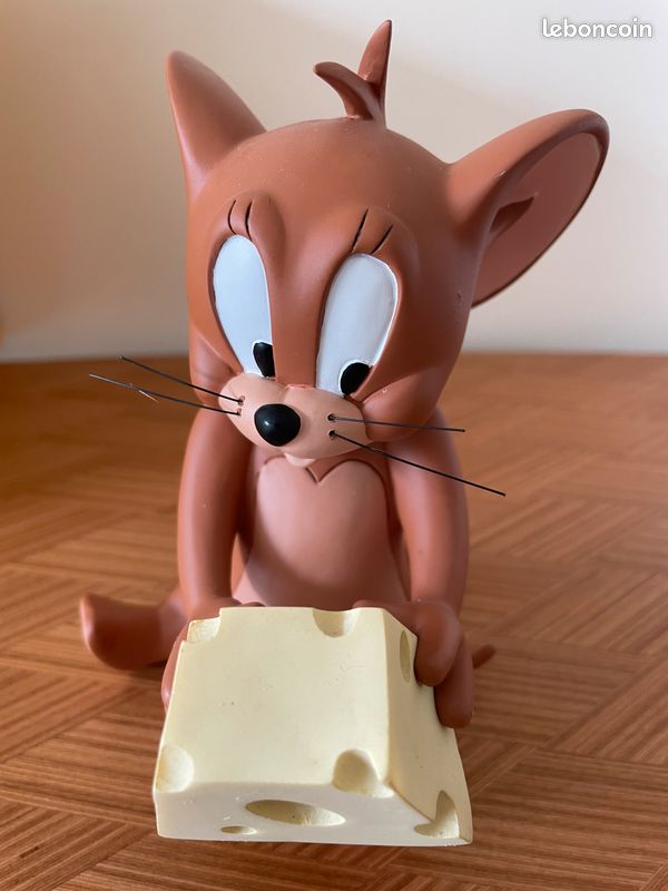 Figurine Tom & Jerry Tasse – Démons Et Merveilles 2002 – État Neuf, Résine 11 Cm
