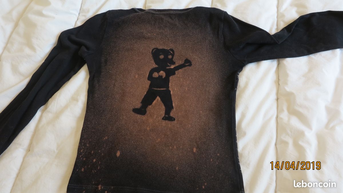 Tee shirt Desigual manches longues noir taille 36/38 (image 1)