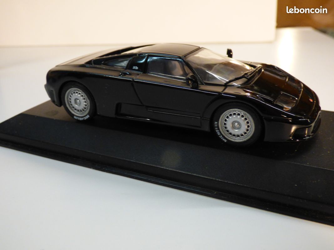V 1:43 MINICHAMPS BUGATTI EB110 EB 110 NOIR EXCELLENT ETAT