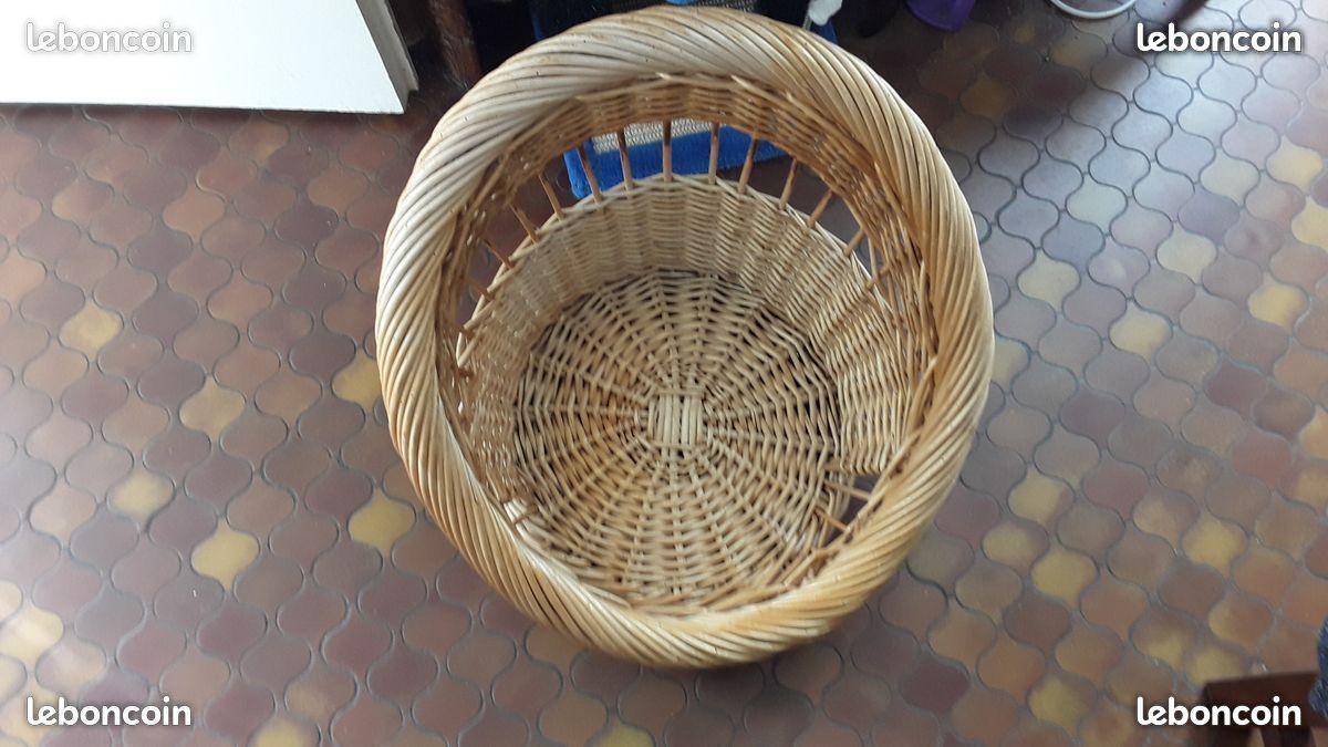 Panier de rangement en osier pour animal de compagnie